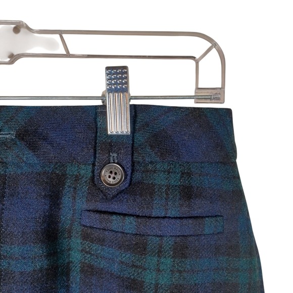 Eddie Bauer Black Watch Tartain Plaid Academia Geek Nerd Mini School Skirt 6 - Picture 8 of 8